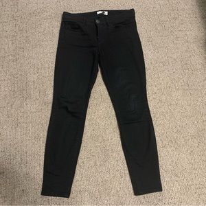 Black Loft Petite Velveteen Leggings